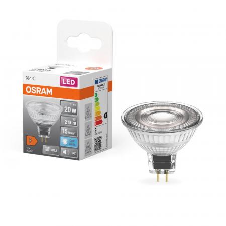 OSRAM LED GU5.3 Star Strahler MR16 36° 2,6W wie 20W universalweißes Licht 4000K 12V Niedervolt - schmaler Abstrahlwinkel